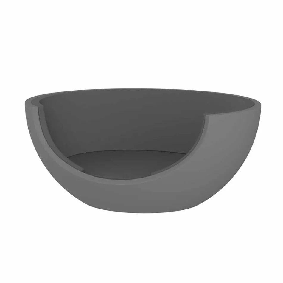 Sofá cama para exterior de diseño circular de lujo en polietileno - Ulm Moon by Vondom Viadurini