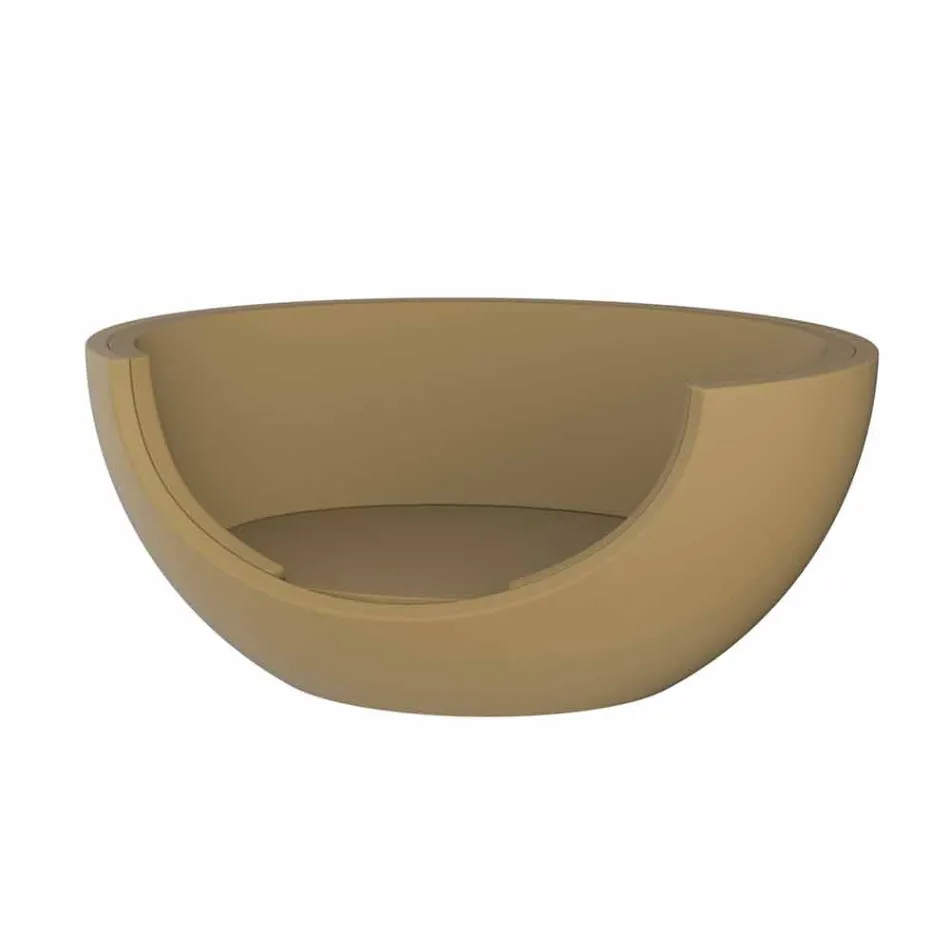 Sofá cama para exterior de diseño circular de lujo en polietileno - Ulm Moon by Vondom Viadurini