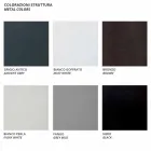 Sofá de 2 plazas para exterior en metal y tela con cojines Made in Italy - Olma Viadurini