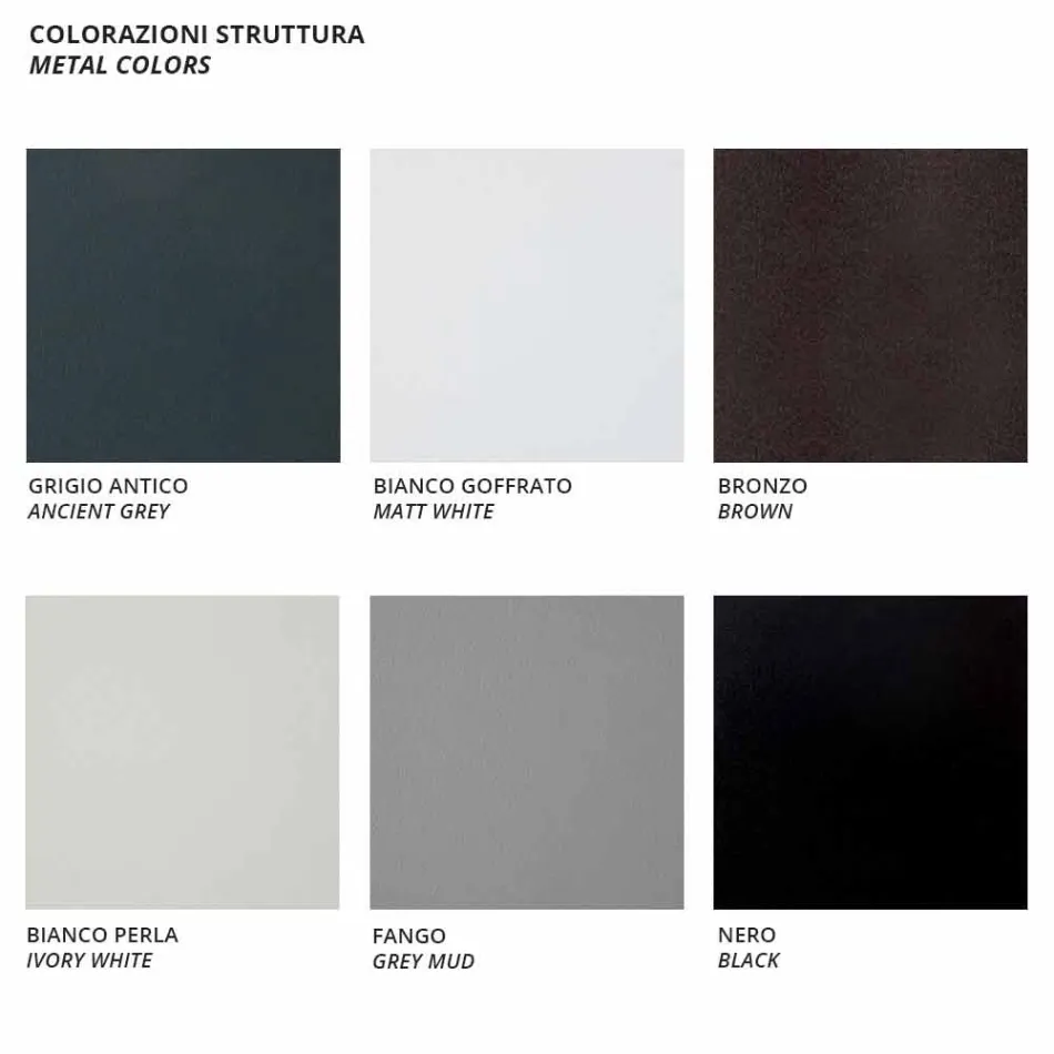 Sofá de 2 plazas para exterior en metal y tela con cojines Made in Italy - Olma Viadurini