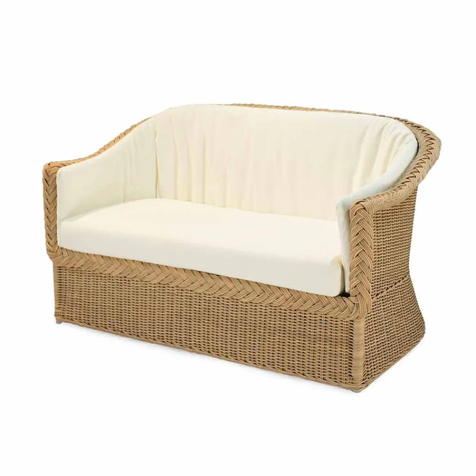 sofá 2 plazas de jardín de polietileno hecho a mano Jonny Viadurini