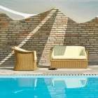 sofá 2 plazas de jardín de polietileno hecho a mano Jonny Viadurini