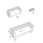 Sofá de salón de 2 plazas con reposacabezas reclinable Made in Italy - Unleashed Viadurini