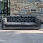 Sofá de salón de 2 plazas con reposacabezas reclinable Made in Italy - Unleashed Viadurini