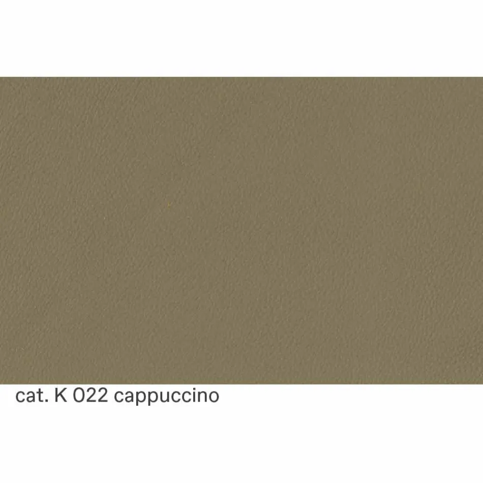 Sofá 2 Plazas Acolchado y Tapizado en Cuero Fino Made in Italy - Centauro Viadurini