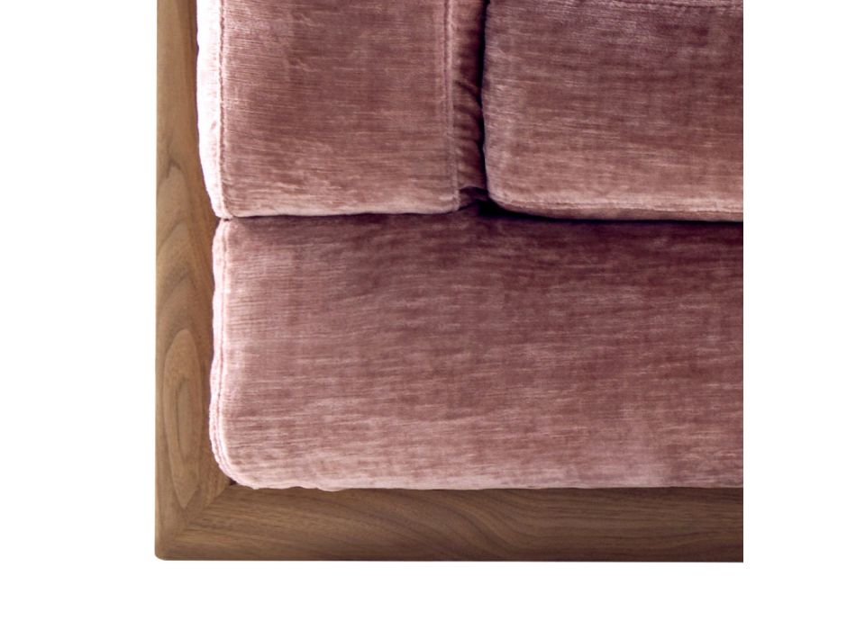 Sofá 3 plazas tapizado de diseño Grilli York hecho en Italia Viadurini