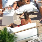 Sofá de cuero de imitación de la nube de Trona náutica ecológico construido en Italia Viadurini