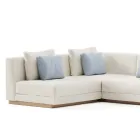 Sofá de jardín modular en tela Made in Italy - Rubik Viadurini