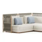 Sofá de jardín modular en tela Made in Italy - Rubik Viadurini