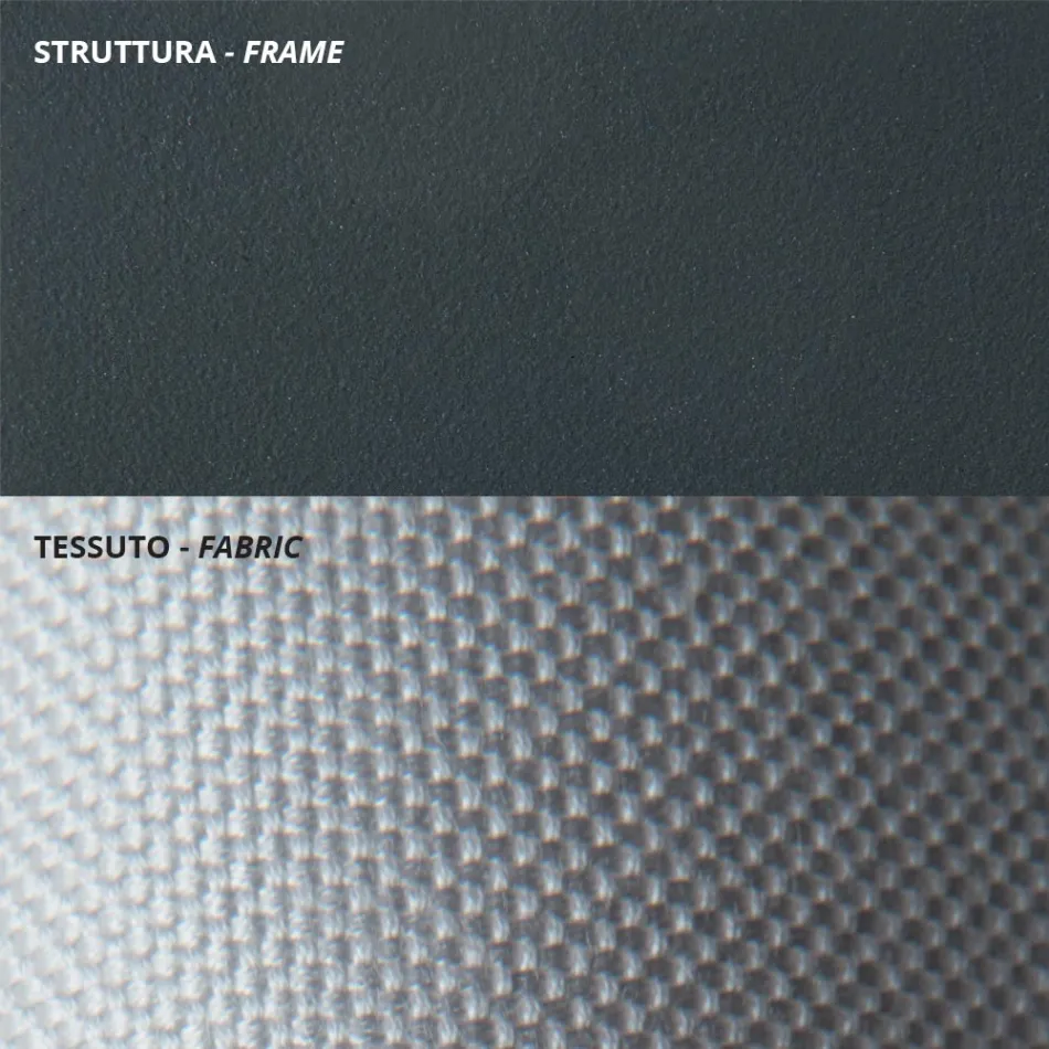 Sofá de exterior de 2 plazas en acero galvanizado Made in Italy - Selvaggia Viadurini