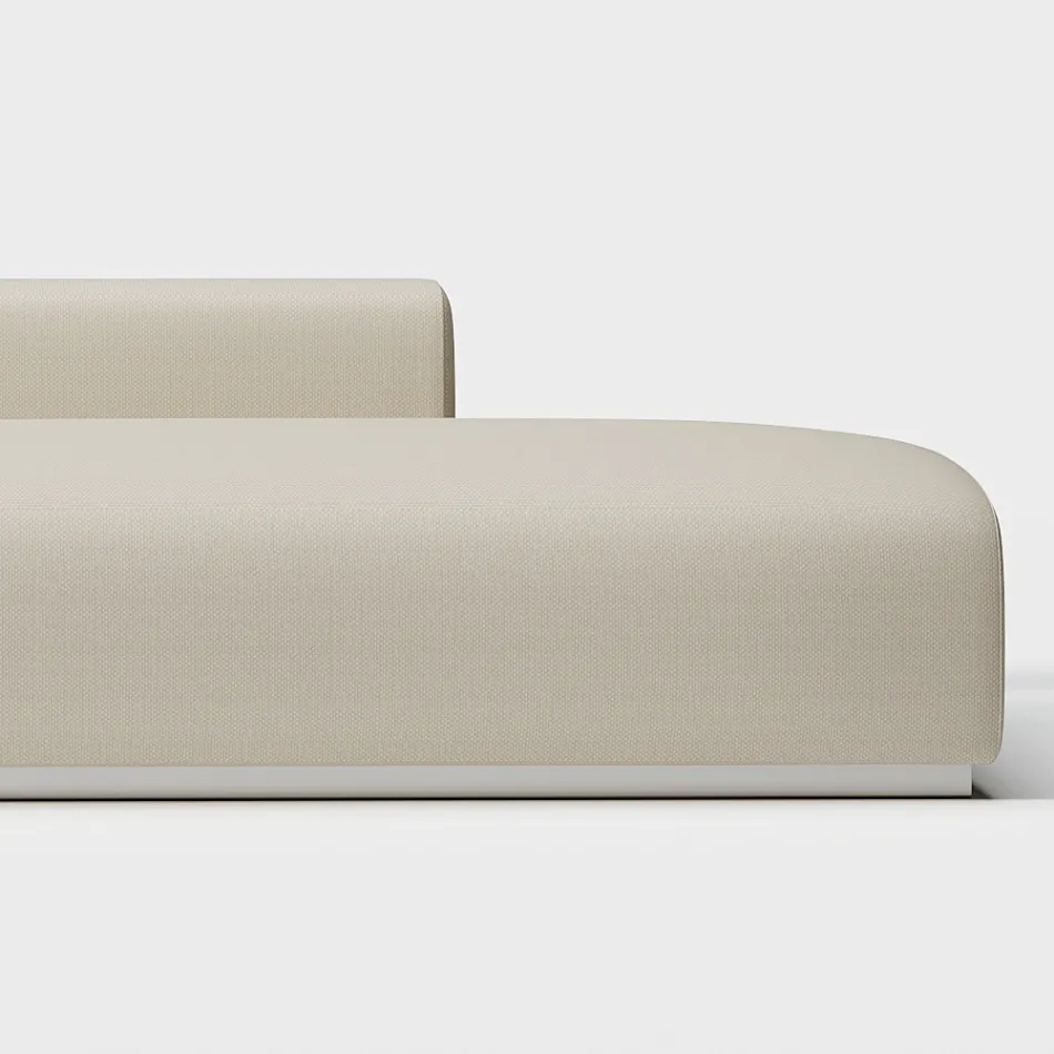 Sofá modular para exteriores en madera contrachapada marina Made in Italy - Bahias Viadurini