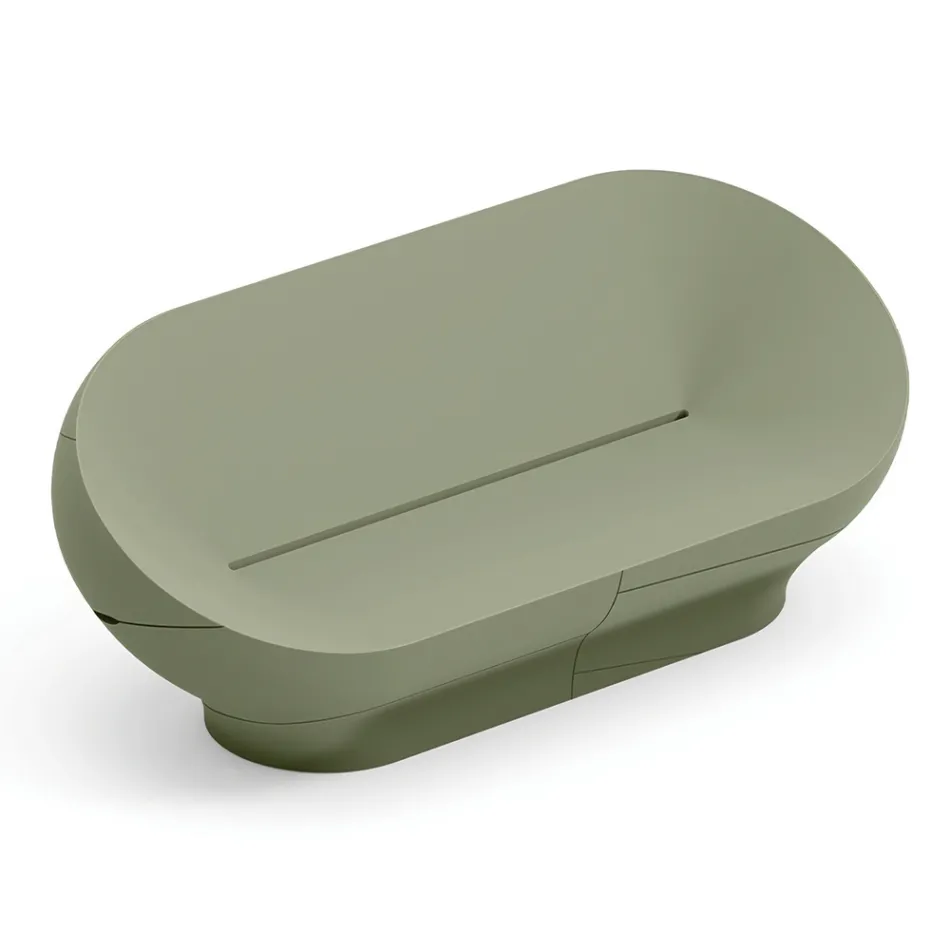 Sofá de exterior de polietileno disponible en varios colores - Toalla Viadurini