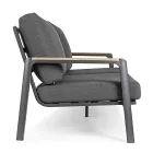 Sofá de exterior en tela con estructura de aluminio, Homemotion - Cara Viadurini