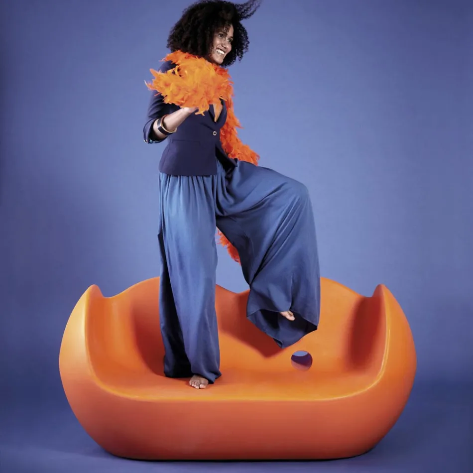 Sofá de exterior Slide Blossy de diseño moderno fabricado en Italia Viadurini