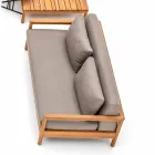 Sofá al aire libre Varaschin Bali moderno con cojines acolchados Viadurini