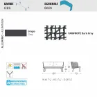 Sofá al aire libre Varaschin Emma moderno en tela y metal Viadurini