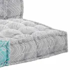 Sofá de jardín étnico de dos plazas en tela repelente al agua - Shamo Viadurini