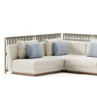 Sofá de jardín modular Made in Italy - Rubik Viadurini