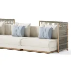 Sofá de jardín modular Made in Italy - Rubik Viadurini