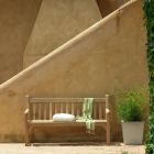 Sofá de jardín de 2 o 3 plazas en teca Made in Italy - Sleepy Viadurini
