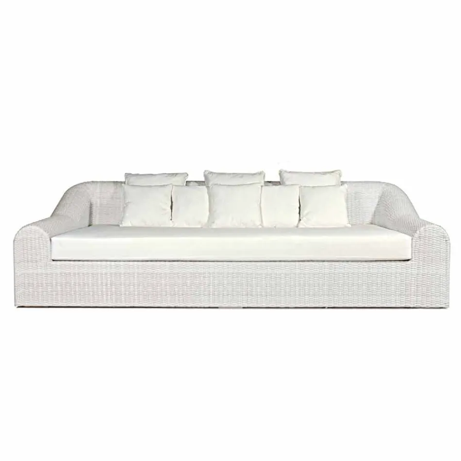 Sofá de jardín por la gran Cooper tejido a mano Viadurini