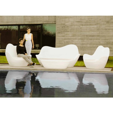 Sofá de jardín de polietileno de diseño moderno Sabinas by Vondom Viadurini