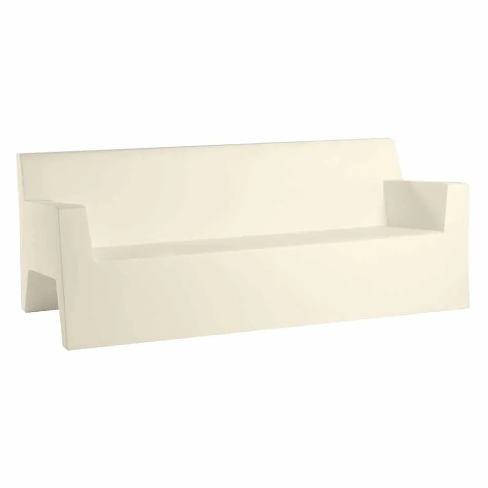 Sofá de jardín Jut by Vondom, en resina de polietileno, diseño Viadurini