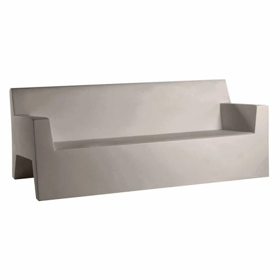 Sofá de jardín Jut by Vondom, en resina de polietileno, diseño Viadurini