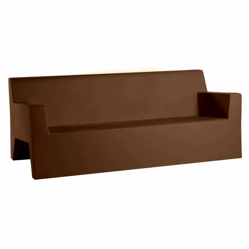 Sofá de jardín Jut by Vondom, en resina de polietileno, diseño Viadurini