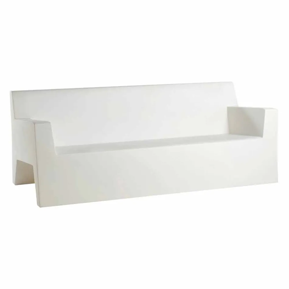 Sofá de jardín Jut by Vondom, en resina de polietileno, diseño Viadurini