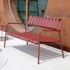 Sofá de jardín totalmente de aluminio - Resplandeciente Viadurini