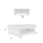 Sofá de interior disponible en diferentes tamaños Made in Italy - Vivace Viadurini