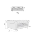 Sofá de interior disponible en diferentes tamaños Made in Italy - Vivace Viadurini