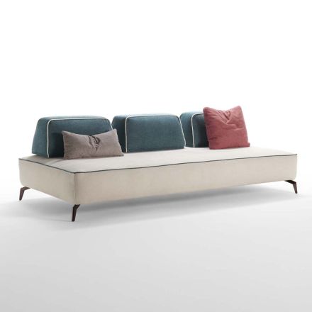 Sofá de 3 plazas en tejido desenfundable Made in Italy - Mykonos Viadurini
