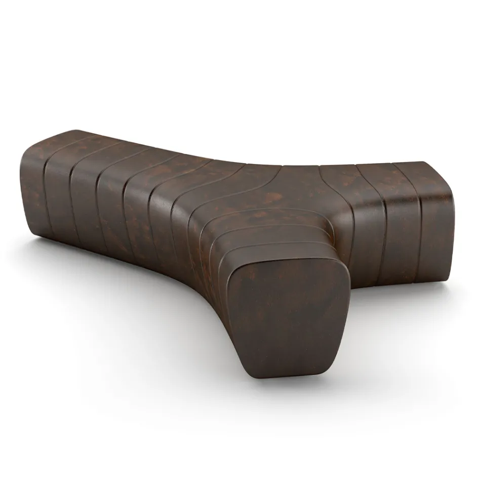 Sofá de oficina en polietileno de color mate Made in Italy - Galatea Viadurini