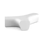 Sofá de oficina en polietileno de color mate Made in Italy - Galatea Viadurini