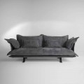 sofá de diseño moderno piel Shita, 170, 220 o 250 cm