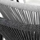 Sofá de dos plazas de jardín apilable de aluminio y tela - Smart By Varaschin Viadurini