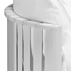 Sofá Exterior 2 Plazas en Aluminio con Cuerdas Diseño de Lujo 3 Acabados - Julie Viadurini