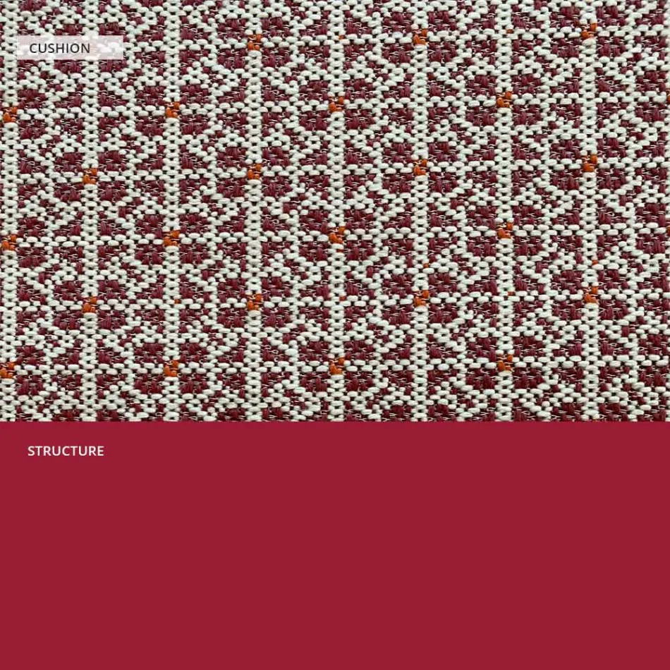 Sofá de metal para jardín moderno de alta calidad Made in Italy - Karol Viadurini