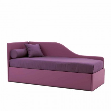 Sofá cama de diseño en polipiel extraíble Made in Italy - Rallo Viadurini