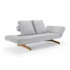 Sofá cama tapizado de diseño Ghia by Innovation en tela Viadurini