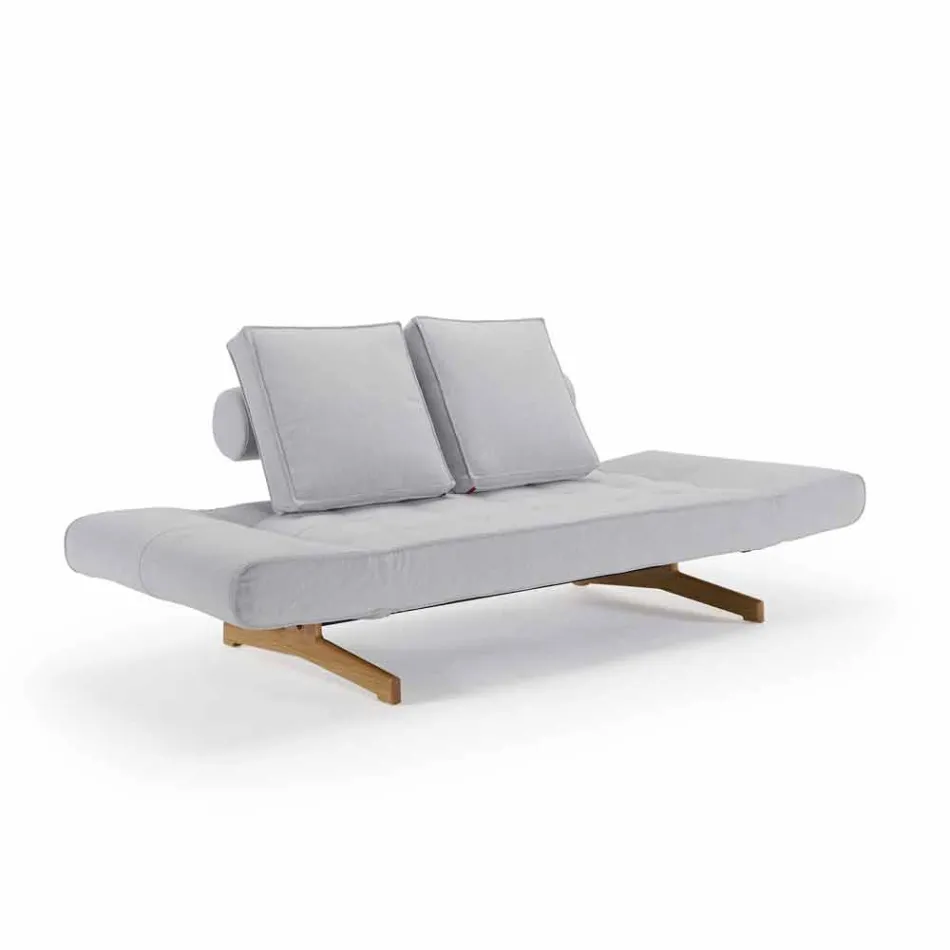 Sofá cama tapizado de diseño Ghia by Innovation en tela Viadurini