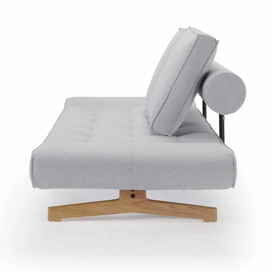 Sofá cama tapizado de diseño Ghia by Innovation en tela Viadurini