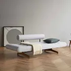 Sofá cama tapizado de diseño Ghia by Innovation en tela Viadurini