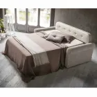 Sofá cama doble en tela de diseño Made in Italy - Anemone Viadurini