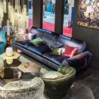 tela Sofá con apoyabrazos de las puertas lineales objetos Axel Viadurini