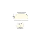 Sofá luminoso de exterior con luz LED en polietileno Made in Italy - Ervin Viadurini