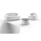 Sofá de exterior moderno en polietileno de diseño Made in Italy - Ervin Viadurini