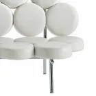 Sofá de cuero moderno con estructura de acero de lujo Made in Italy - Arthur Viadurini